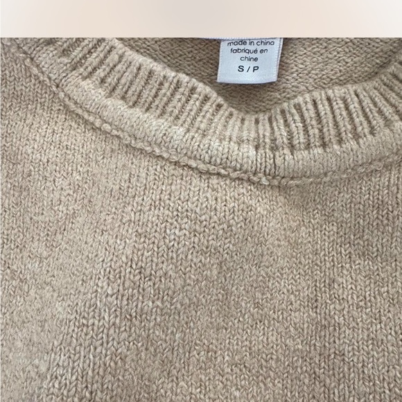 Women's Tan Sweater with Black Dog Design - Picture 2 of 4